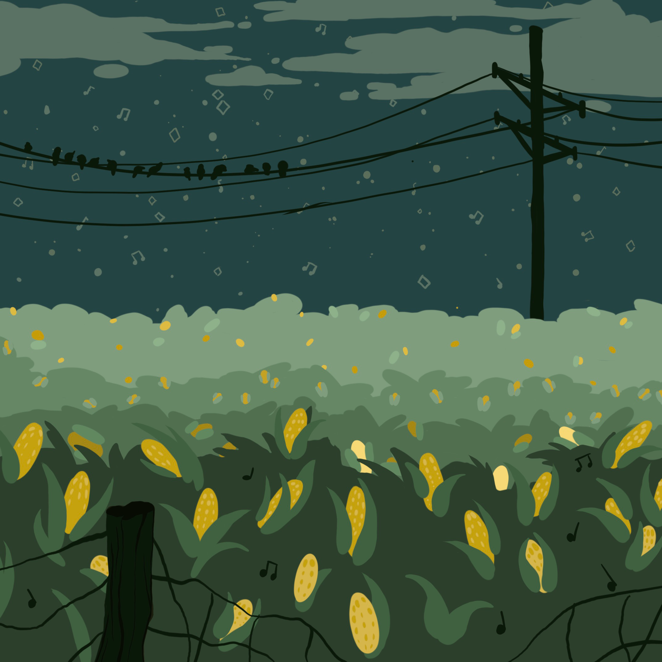 Close up of Chicago Postcard