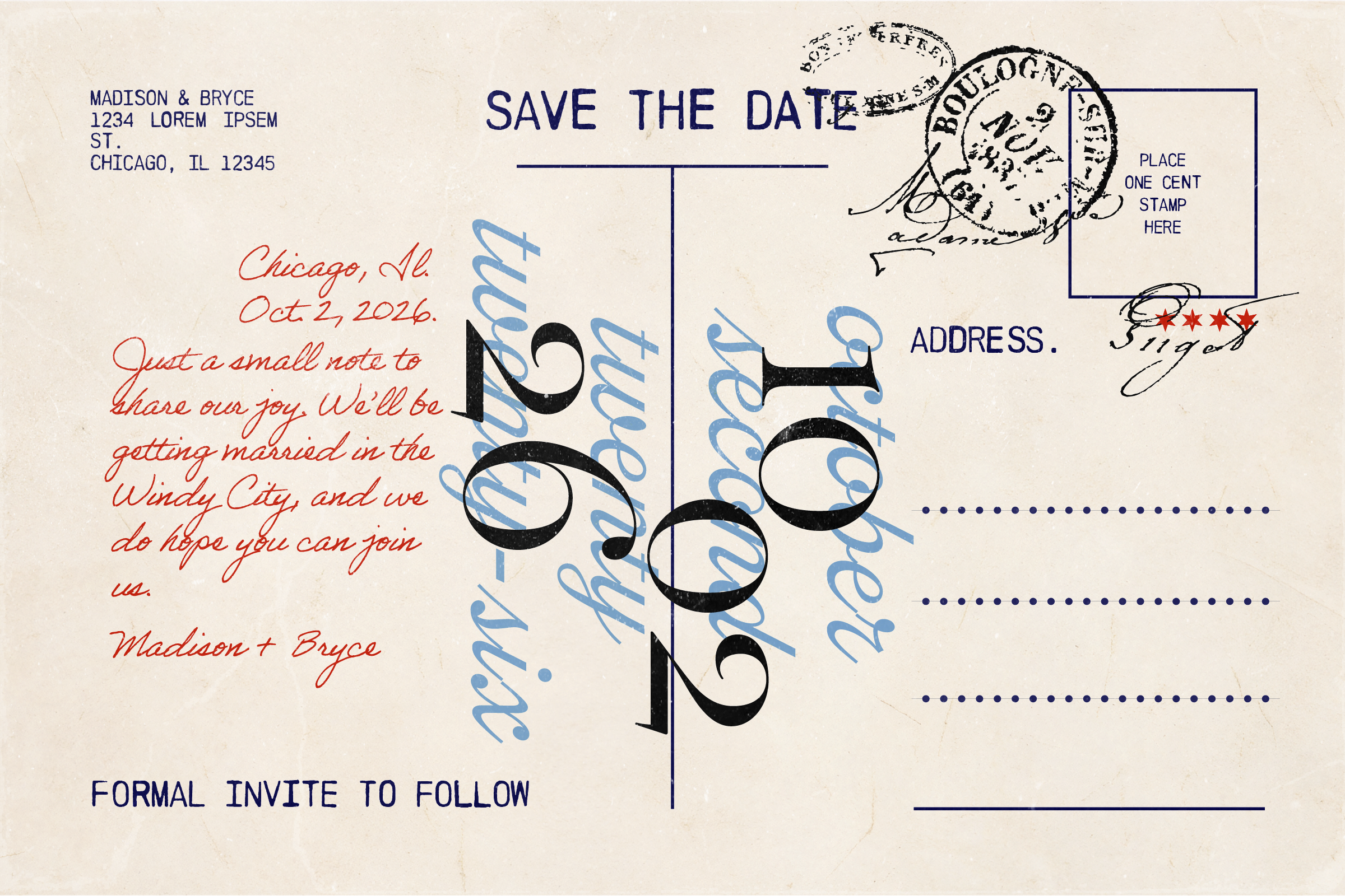 forth draft save dates