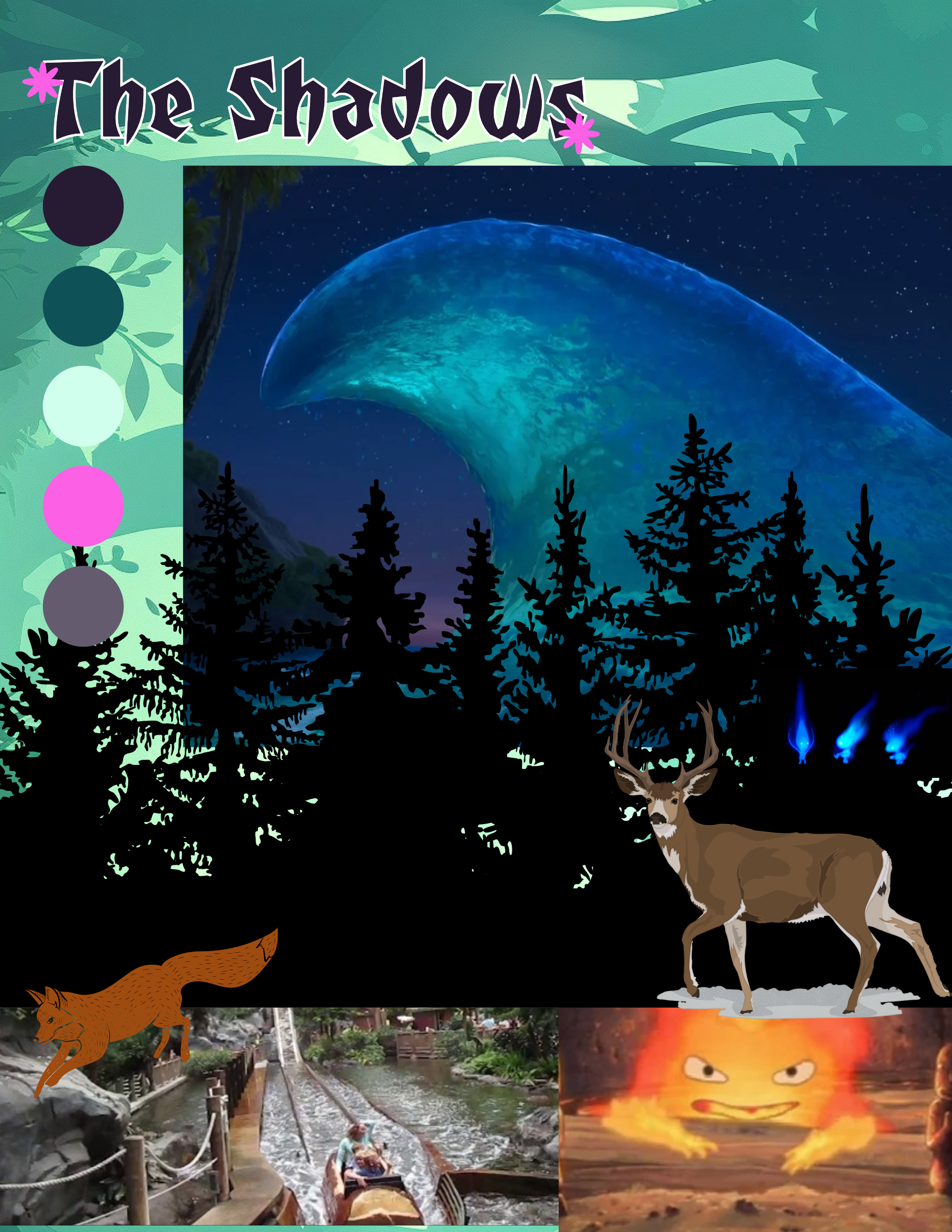 shadow enviroment moodboard