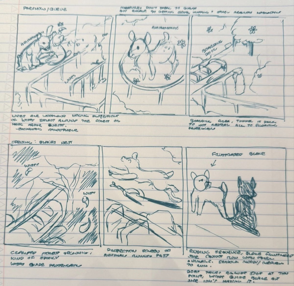 shadows ride storyboard