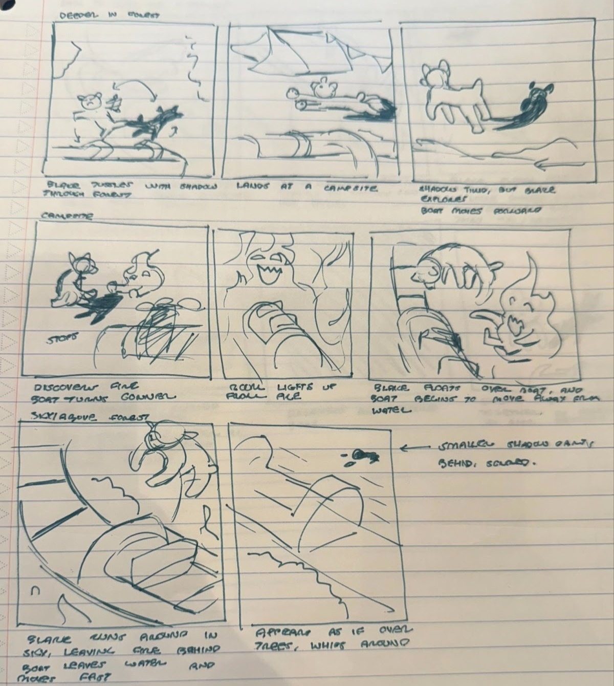 shadows ride storyboard second